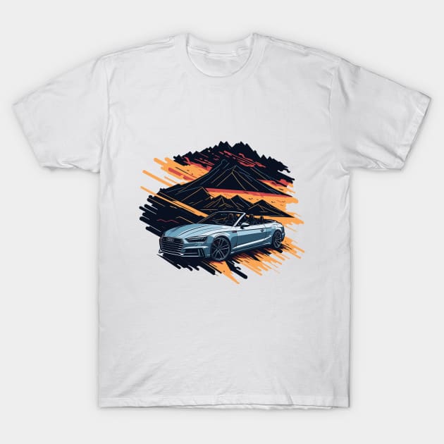 Audi S5 Cabriolet Classic Car T-Shirt by Cruise Dresses